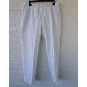 ETRO Men's White Cotton Chino Pants Made in Italy Luxury‎ Designer Size 32x32